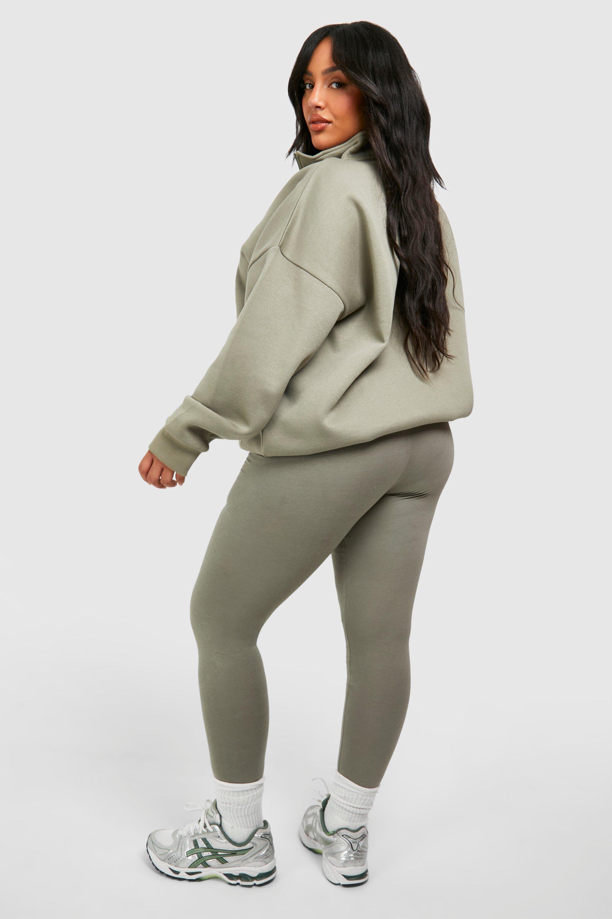 Plus size 2025 khaki leggings